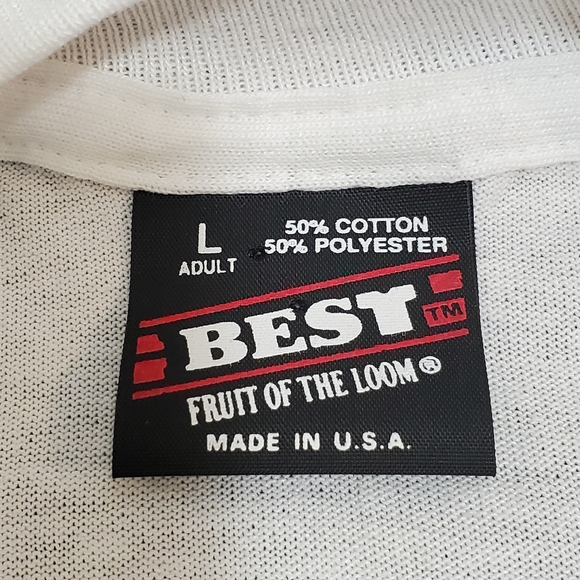 Vintage Bill of Rights Void Where Prohibited By Law White Shirt Adults M/L NWOT - Picture 7 of 7